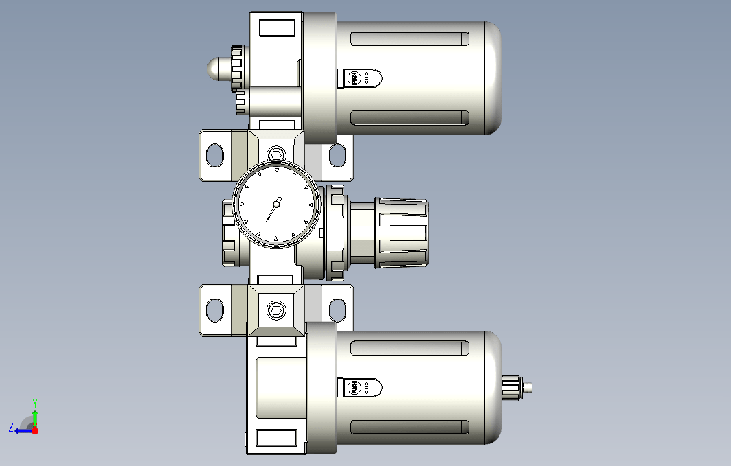 气源处理元件三点式组合3D-CC-400-S-F1系列