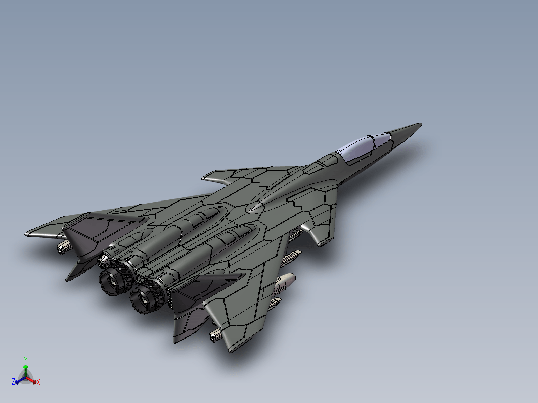 F-95战斗机造型