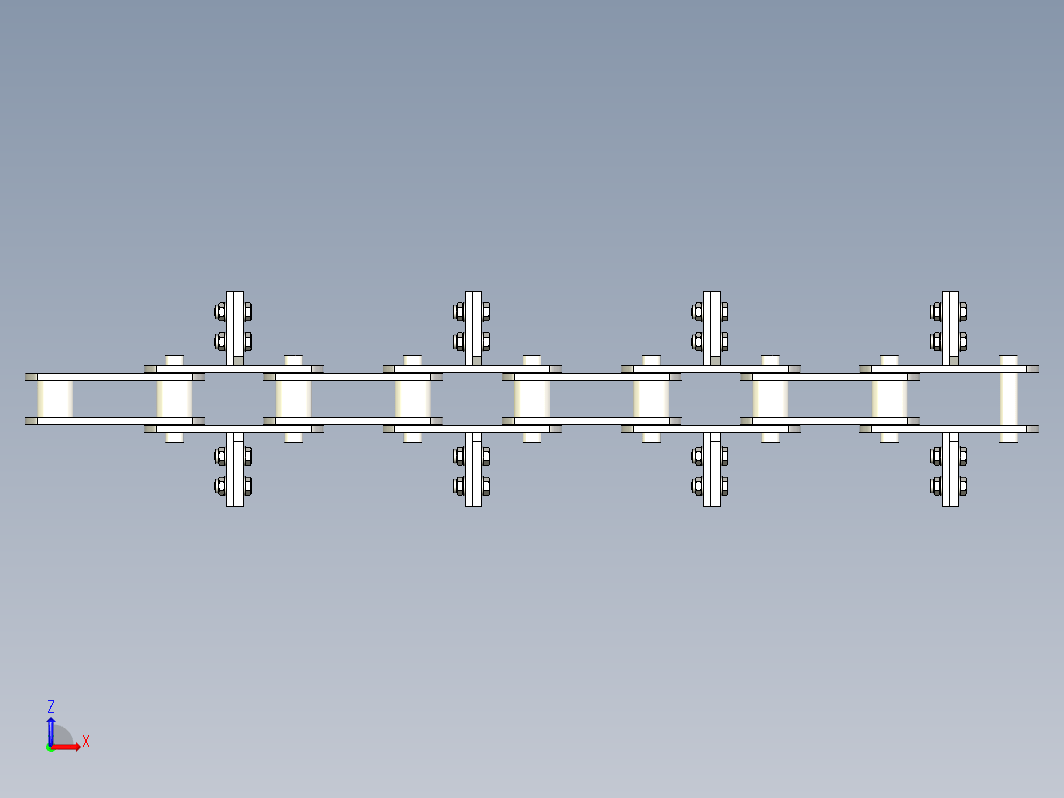 带翼板链条 输送链 ГОСТ 588-81  DIN 8167 带附件和链轮