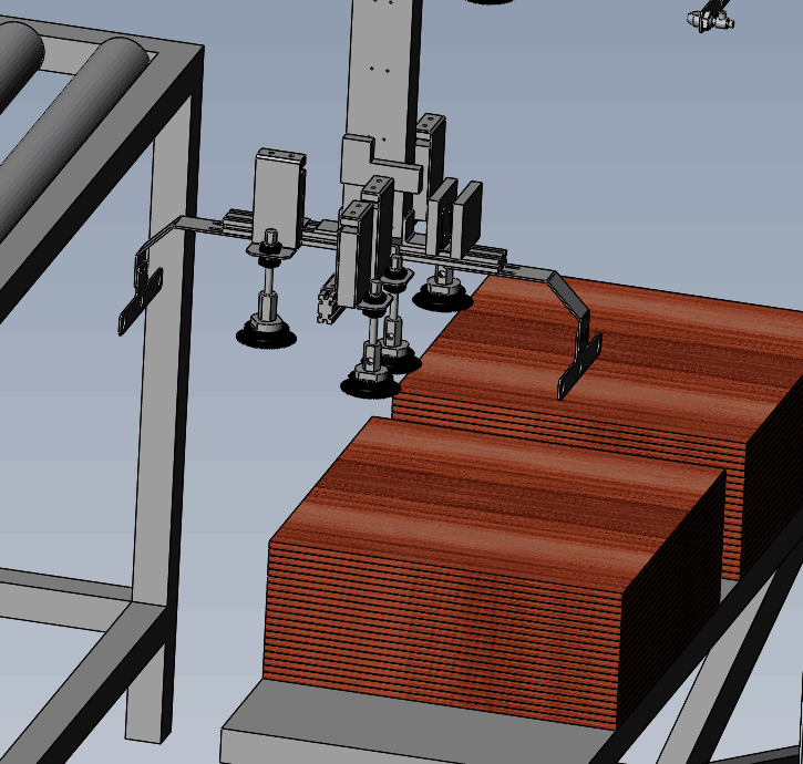 木板上料机3D模型