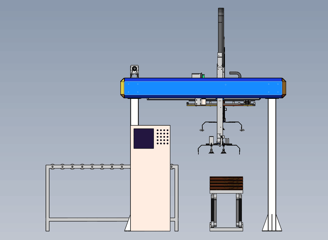 木板上料机3D模型