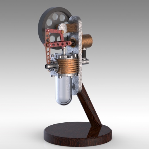 VERTICAL STERLING ENGINE立式斯特林发动机
