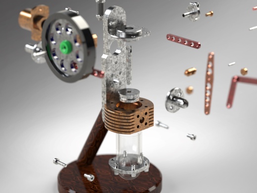 VERTICAL STERLING ENGINE立式斯特林发动机缩略图