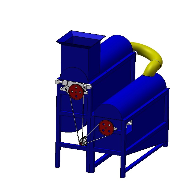 玉米剥皮脱粒机的设计三维SW2014带参+CAD+说明书