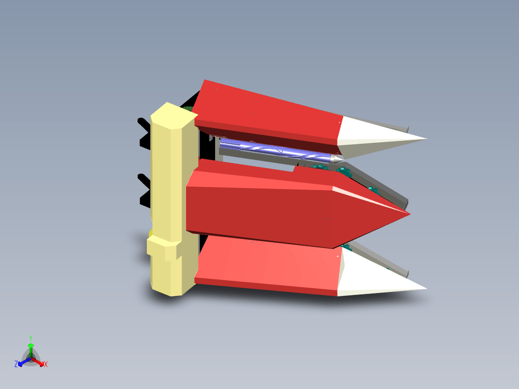 玉米收割机三维设计三维X-T+CAD+说明书