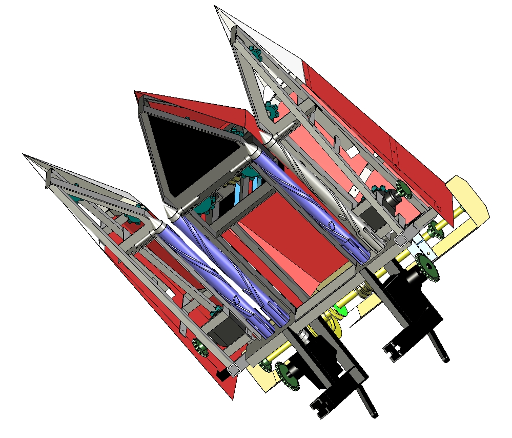 玉米收割机三维设计三维X-T+CAD+说明书