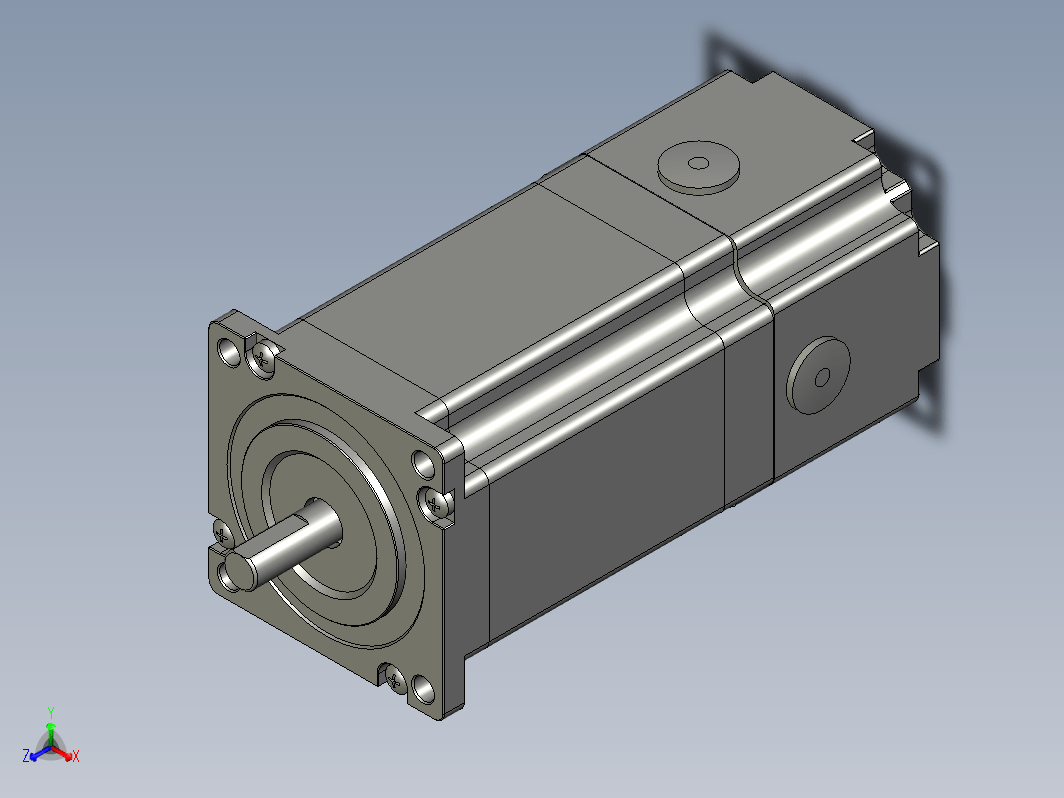 YK57HB80-04A-SC  57mm两相步进刹车电机（3D）