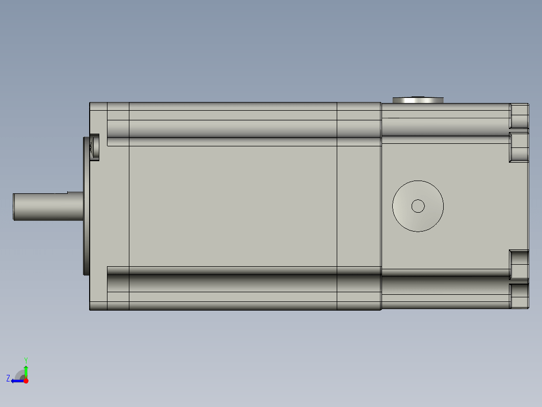 YK57HB80-04A-SC  57mm两相步进刹车电机（3D）