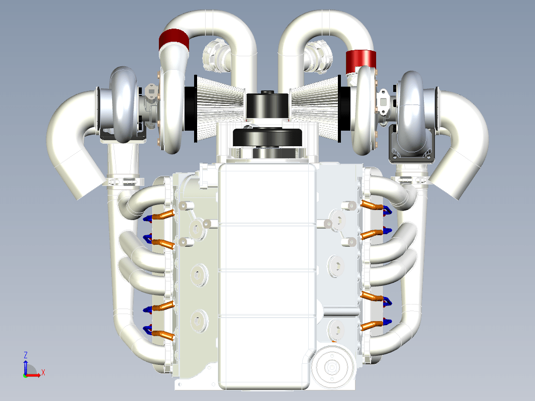 双涡轮发动机 Twin Turbo Small Block Chevy