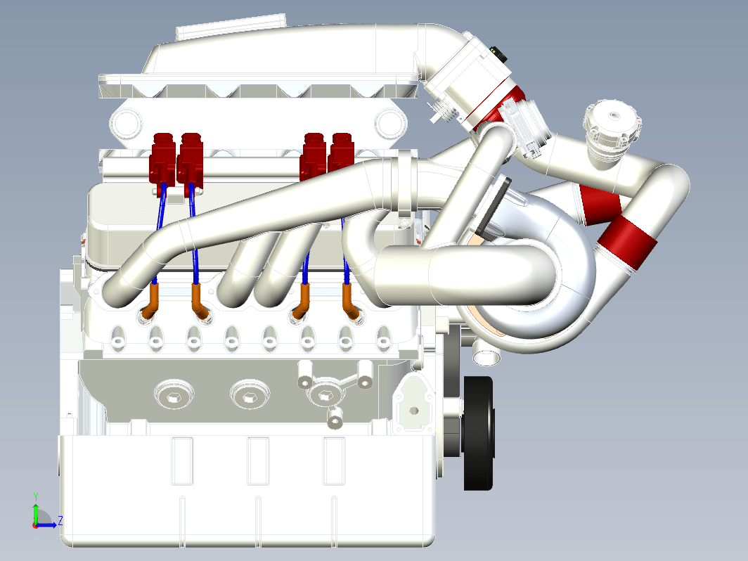 双涡轮发动机 Twin Turbo Small Block Chevy