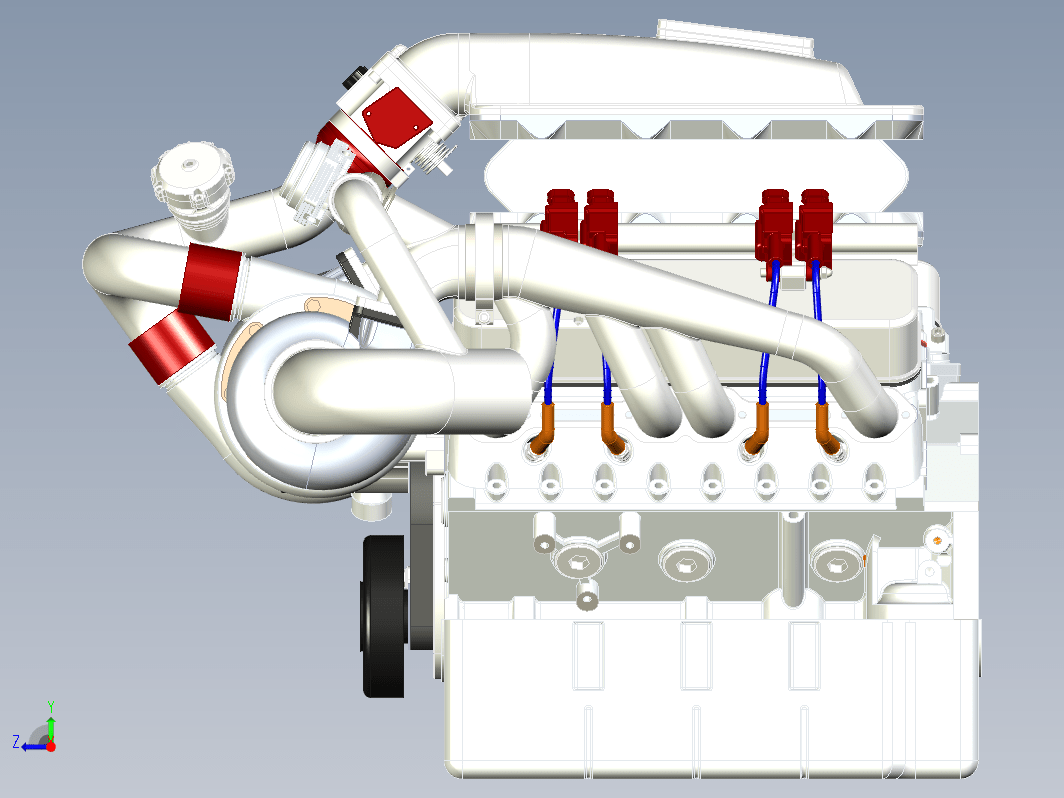 双涡轮发动机 Twin Turbo Small Block Chevy