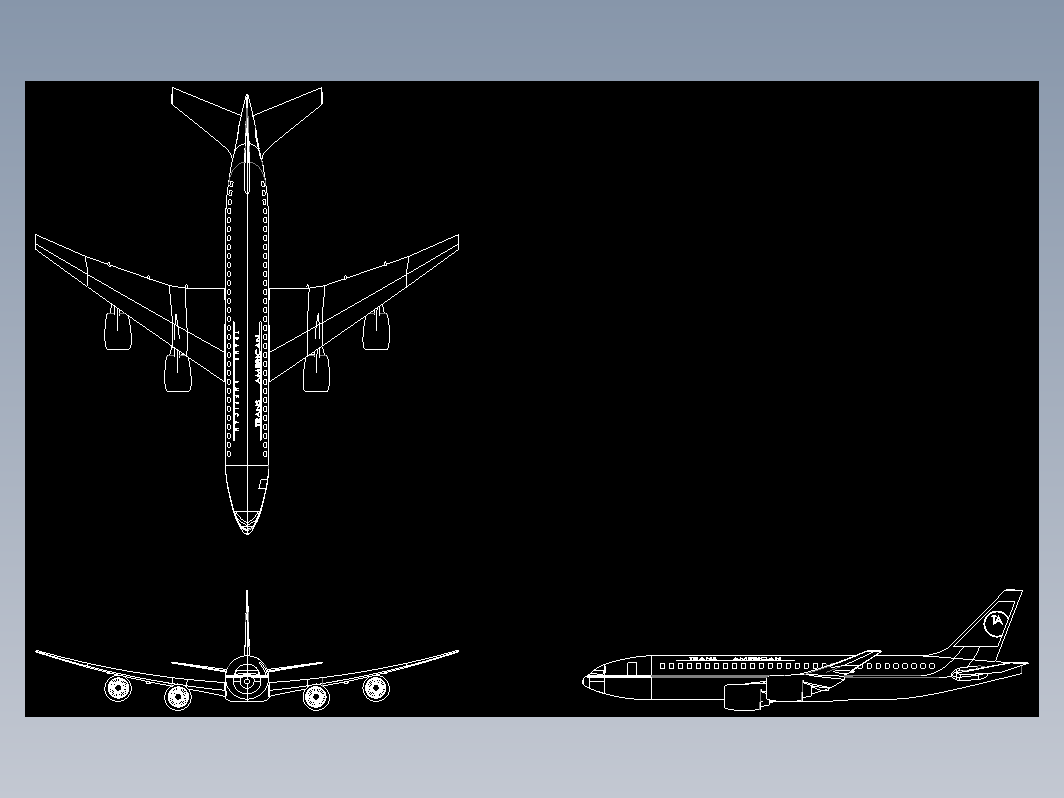 707飞机-图纸