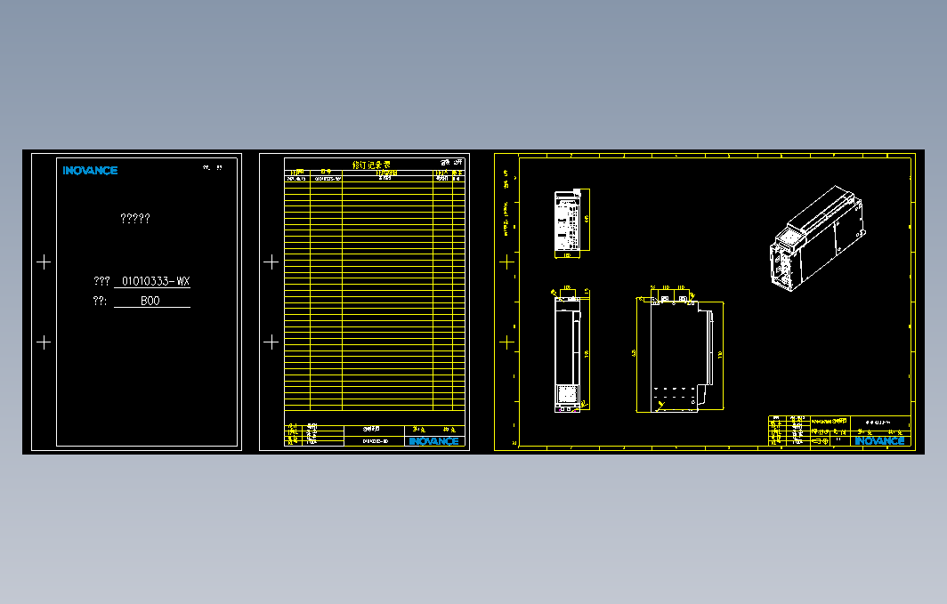 高性能多机传动驱动器_B00(MY-20M4T364ZG000+整机外形图)