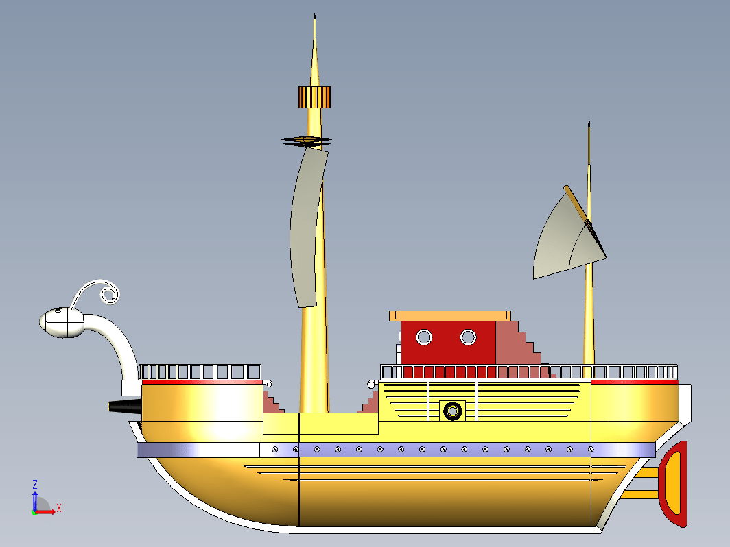 帆船战船海盗船
