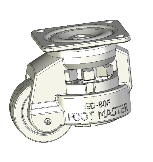 X 福马脚轮系列模型GD-40-F、GD-60-F、GD-80-F、GD-100-F三维缩略图