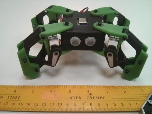 小巧的四足行走机器人小玩具3D打印图纸 STL格式 附开源控制代码缩略图