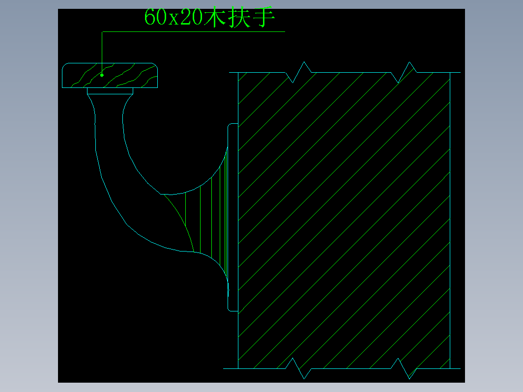 CAD室内设计施工-楼梯 FH10E021