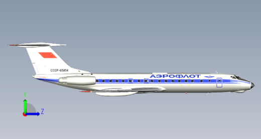 F0144-Tu-134喷气客机缩略图
