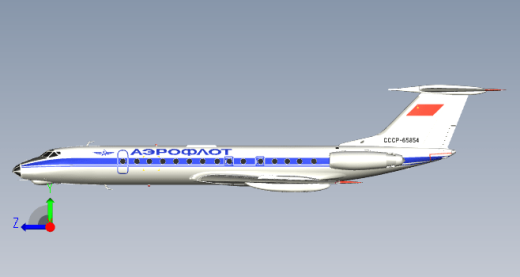 F0144-Tu-134喷气客机缩略图
