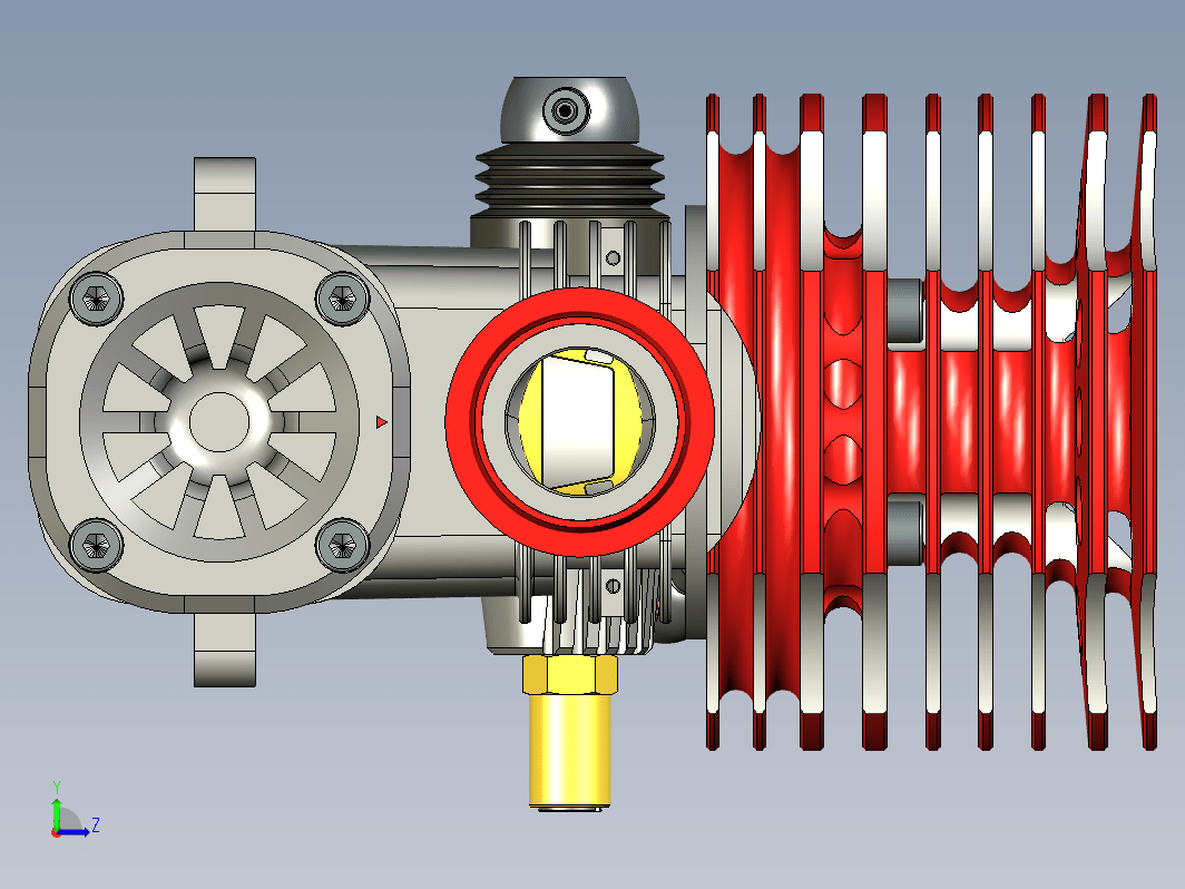 5.5cm3模型发动机