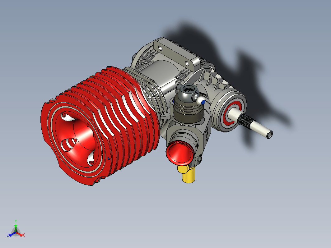 5.5cm3模型发动机