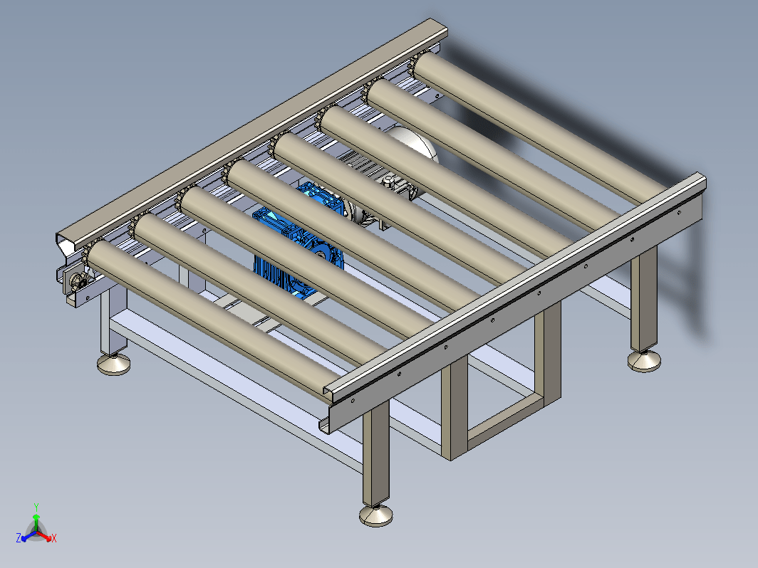 Rulolu输送机构3D图纸 STEP