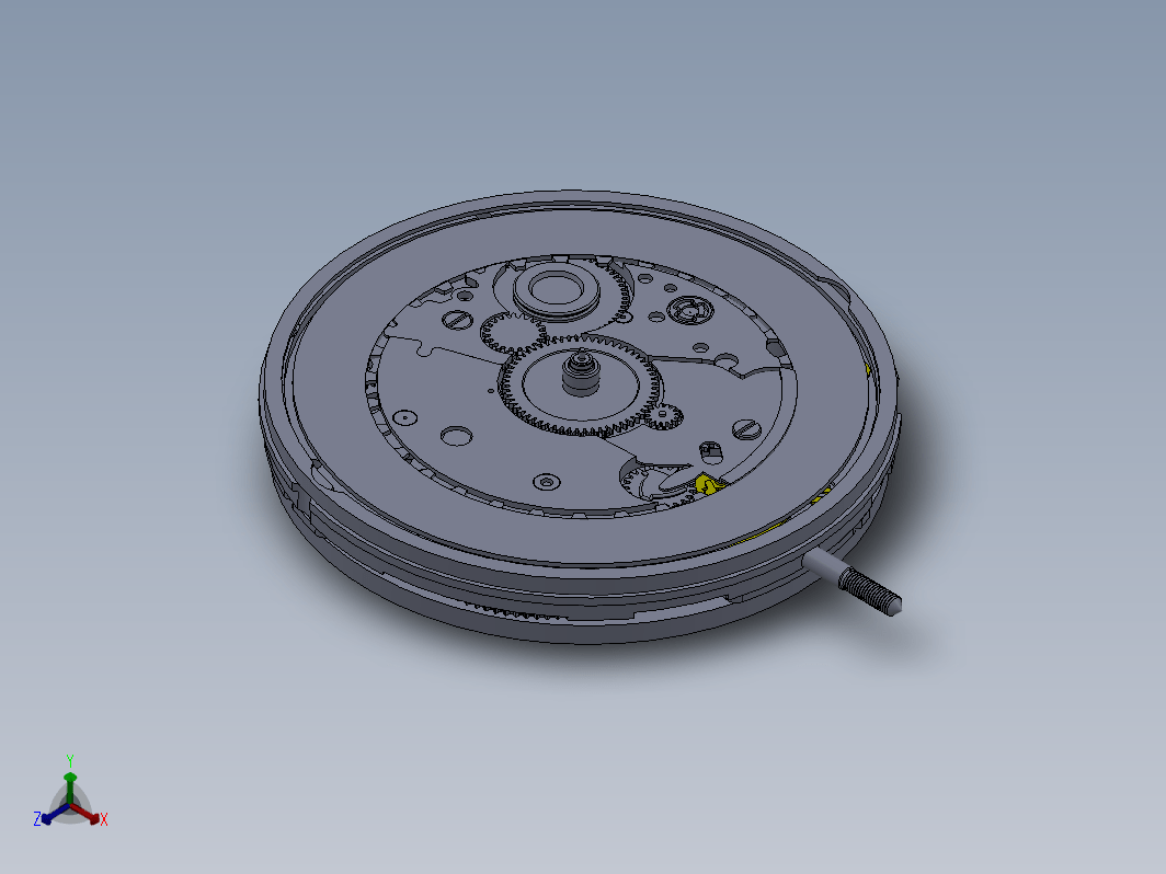 钟表手表机械机机芯2824-2机芯3D