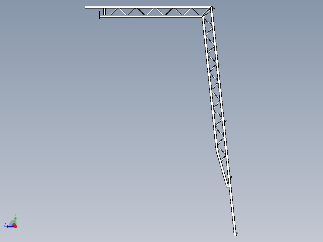 钢结构停车棚--inventor STP