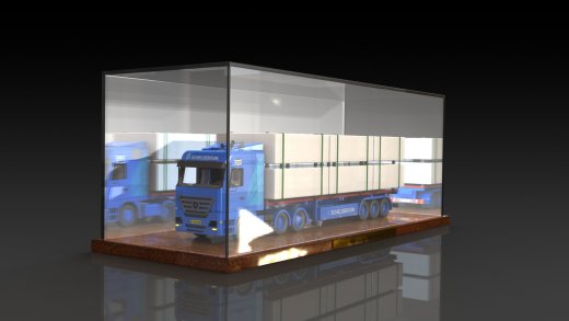 Mercedes盒装大卡车展示