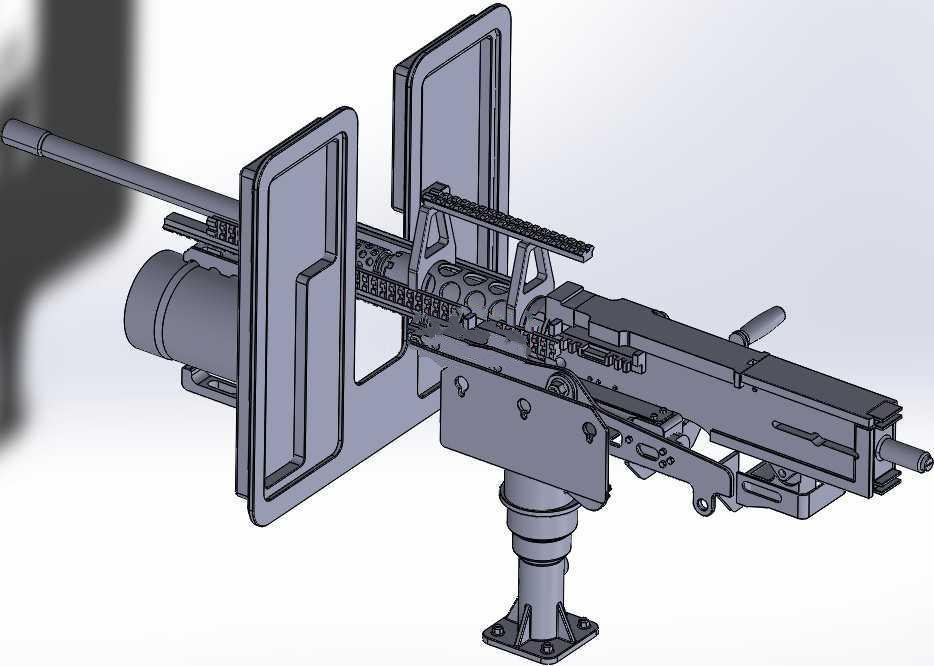 【1277】M2HB重机枪SW设计