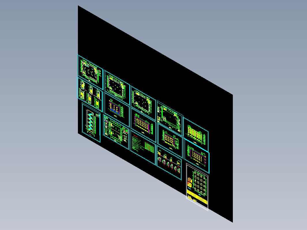 带天车多层厂房建筑图