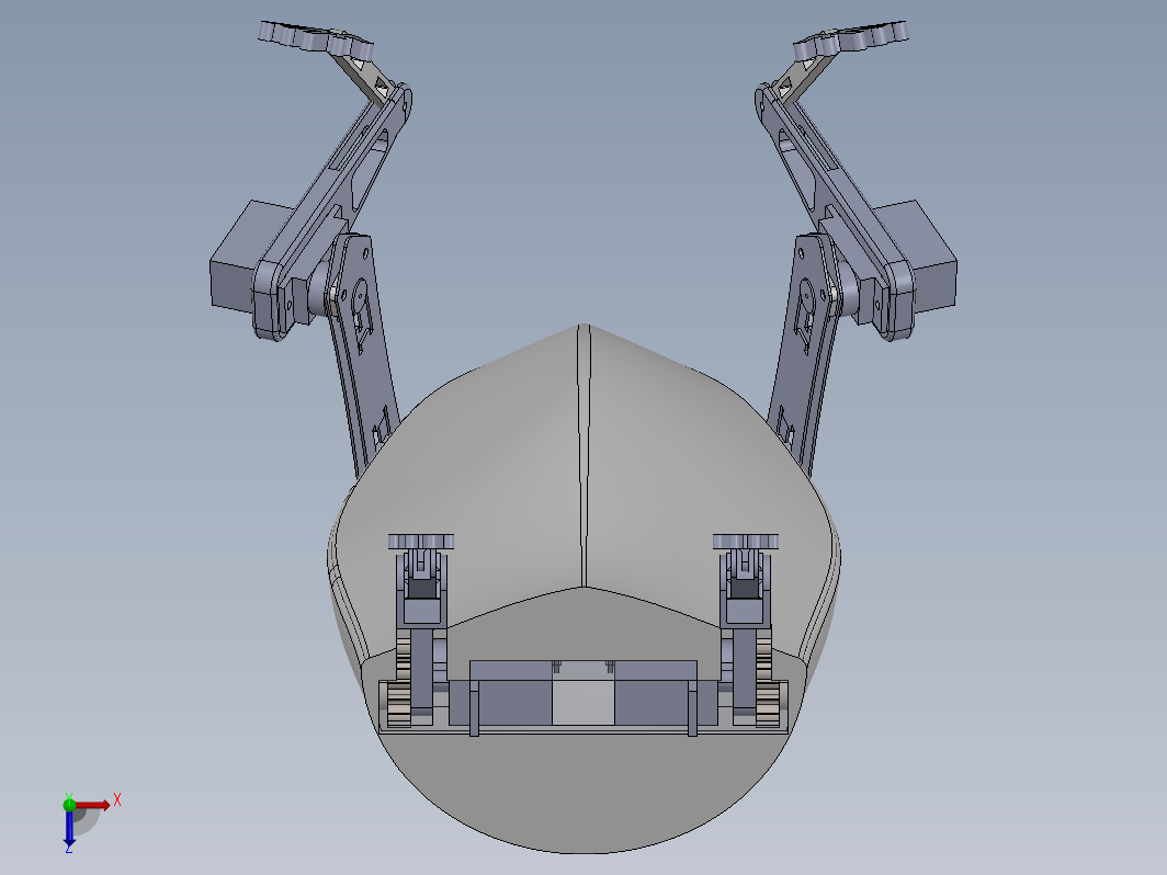 仿生青蛙跳跃机器人三维+CAD