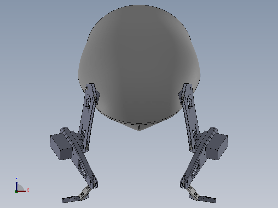 仿生青蛙跳跃机器人三维+CAD