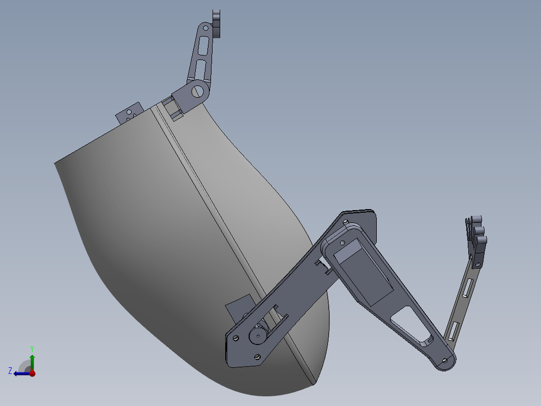 仿生青蛙跳跃机器人三维+CAD