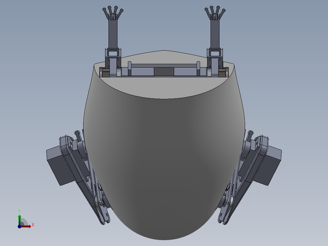 仿生青蛙跳跃机器人三维+CAD