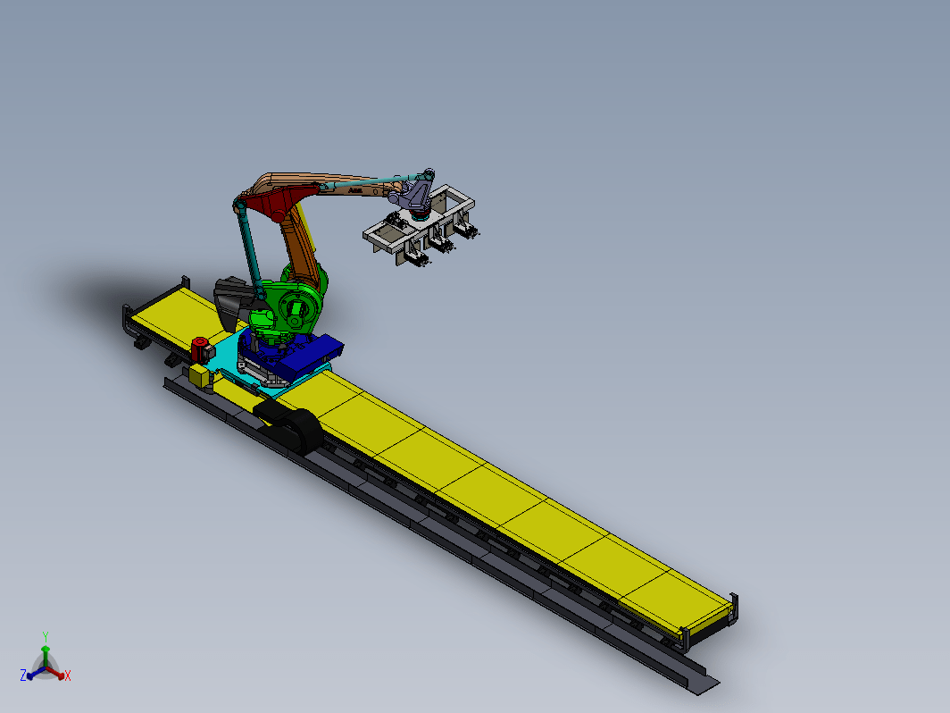 轨道机器人ABB模型