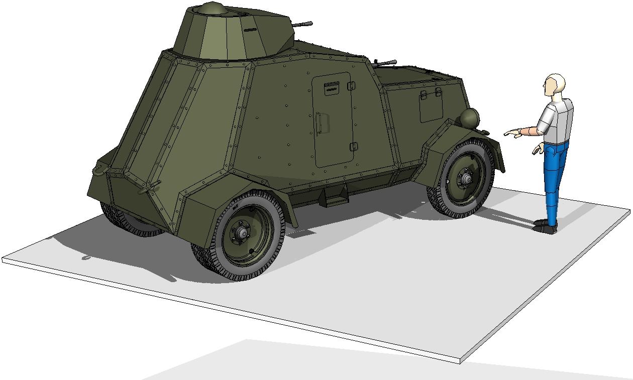 UNL-35装甲车造型