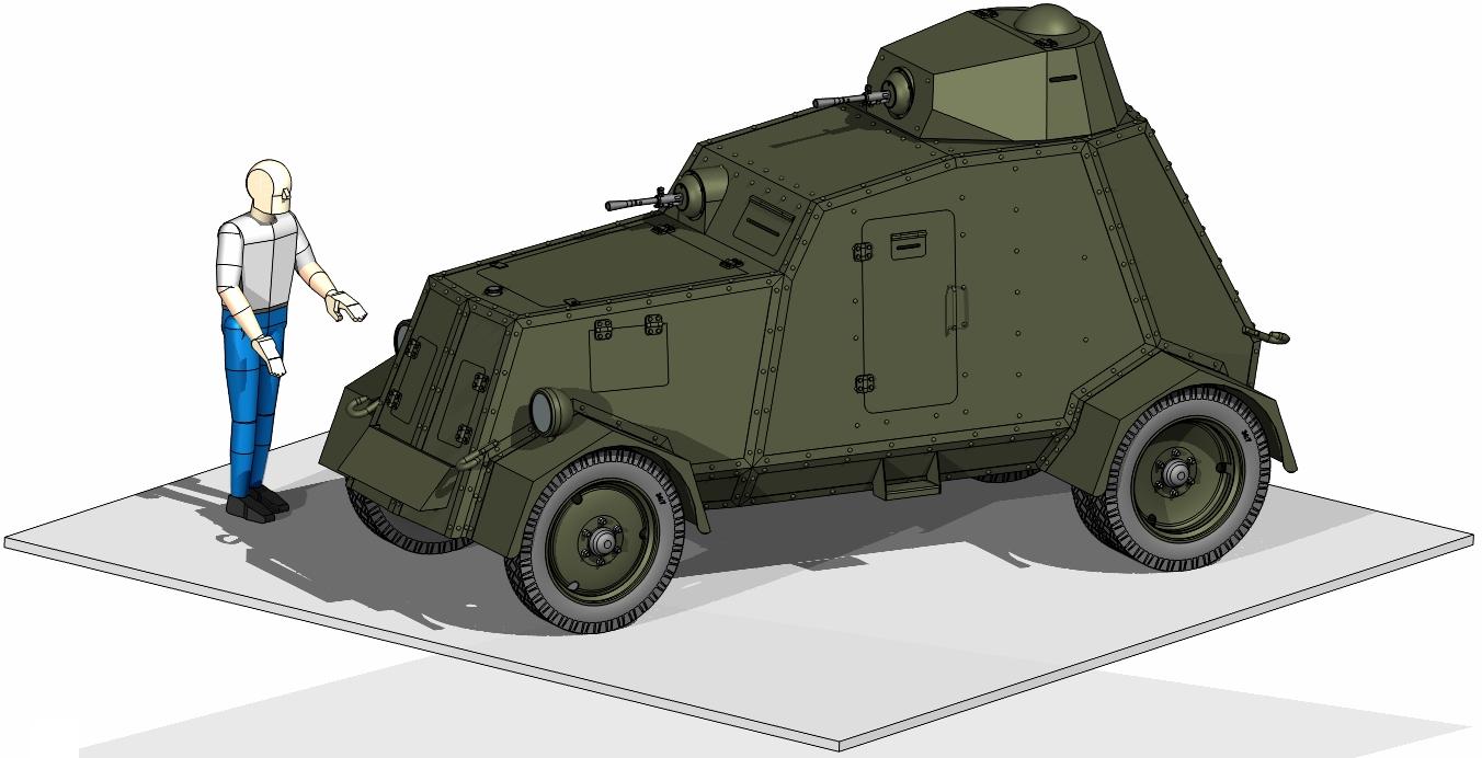 UNL-35装甲车造型