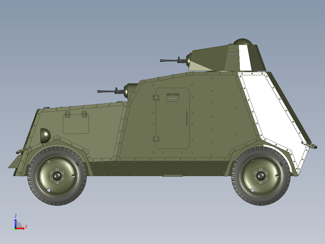 UNL-35装甲车造型