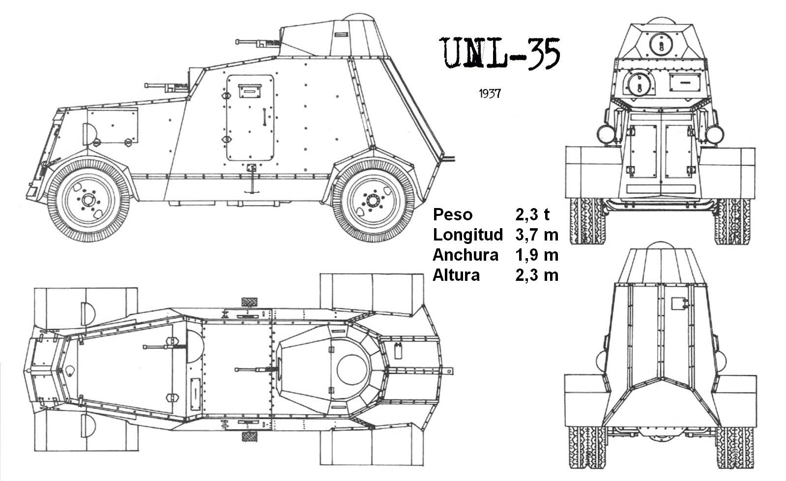 UNL-35装甲车造型