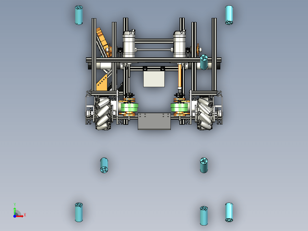 waterfall麦克纳姆轮小车