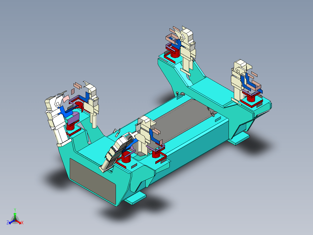 框架夹具模型