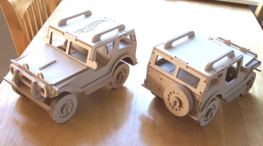 4.75mm Utility Truck吉普车拼装模型激光切割图纸 dxf格式缩略图