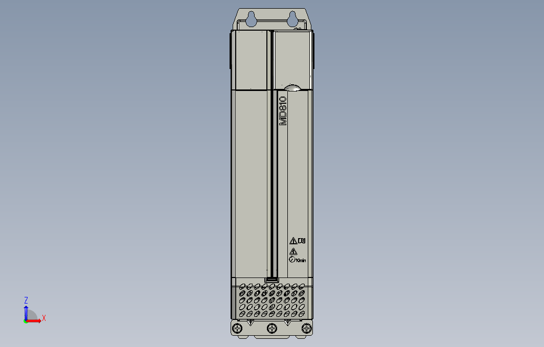 高性能多机传动驱动器STEP_B00(MD810-50M4TD7.5G201+整机外形图)