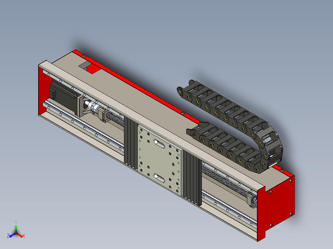 CNC X600S机床链条驱动机构