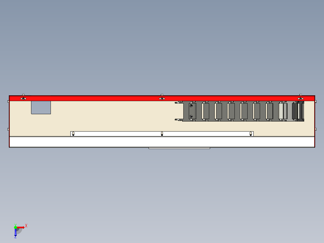 CNC X600S机床链条驱动机构