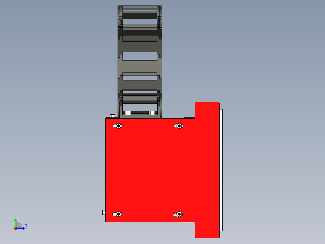 CNC X600S机床链条驱动机构