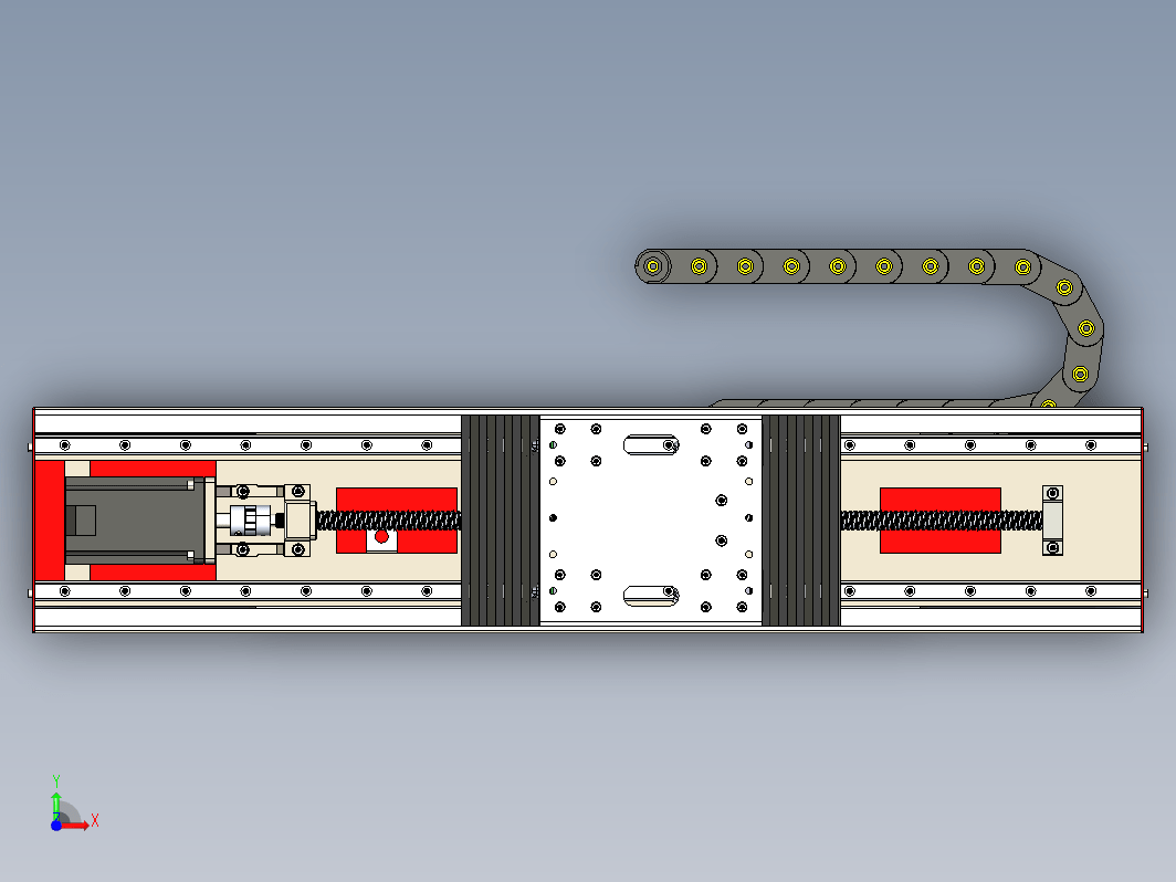 CNC X600S机床链条驱动机构