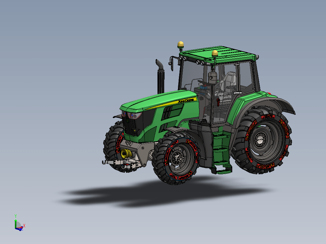 拖拉机 Tractor John Deere 6195