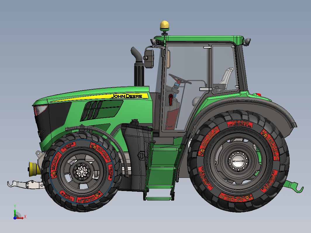 拖拉机 Tractor John Deere 6195